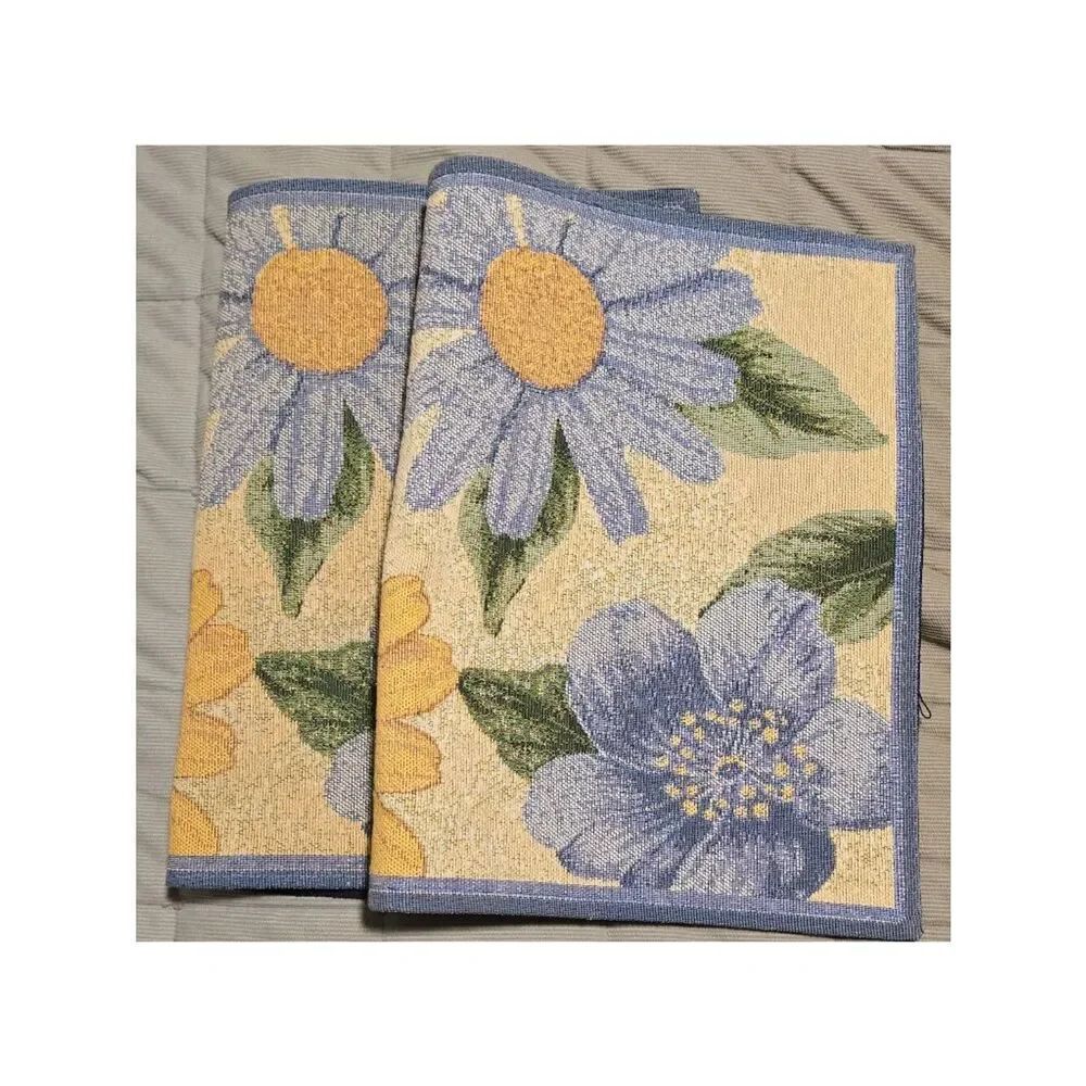 Spring Bloom Cape Cod Placemats Set Of 2 Colorful Floral Design flower power